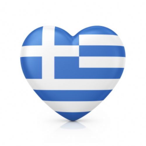 greek flag love