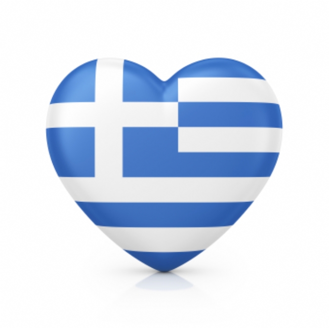 greek flag love