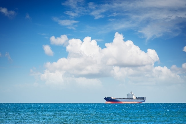 ship at anchor