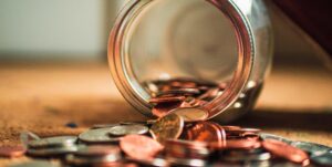 Pot of coins