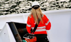 female seafarer