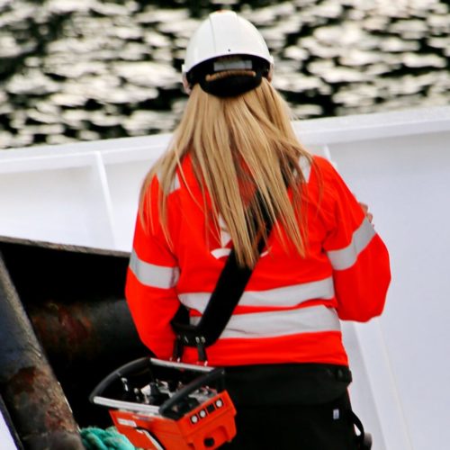 female seafarer
